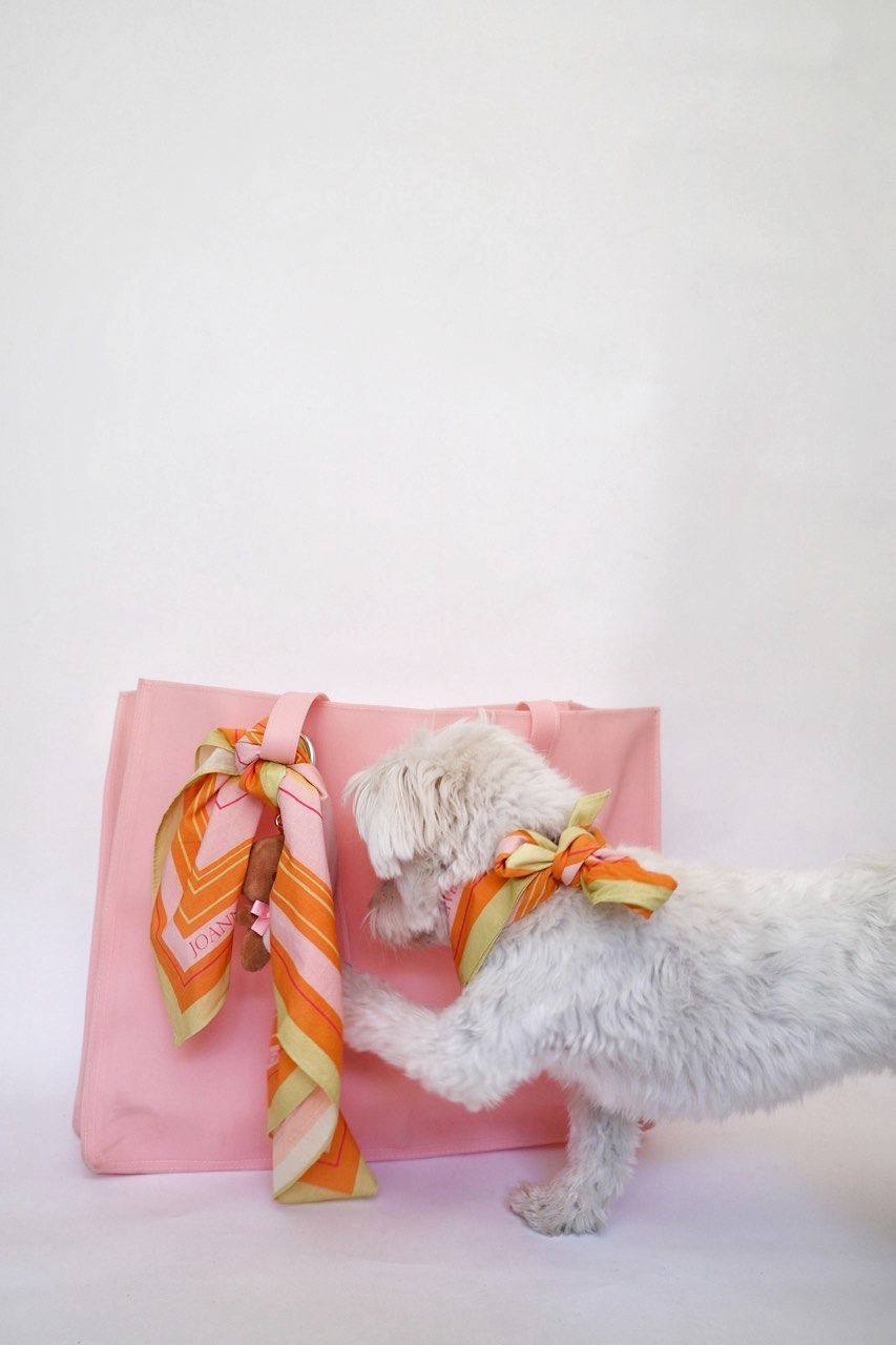 Pack Mandarina (bandana algodón + pañuelo seda)