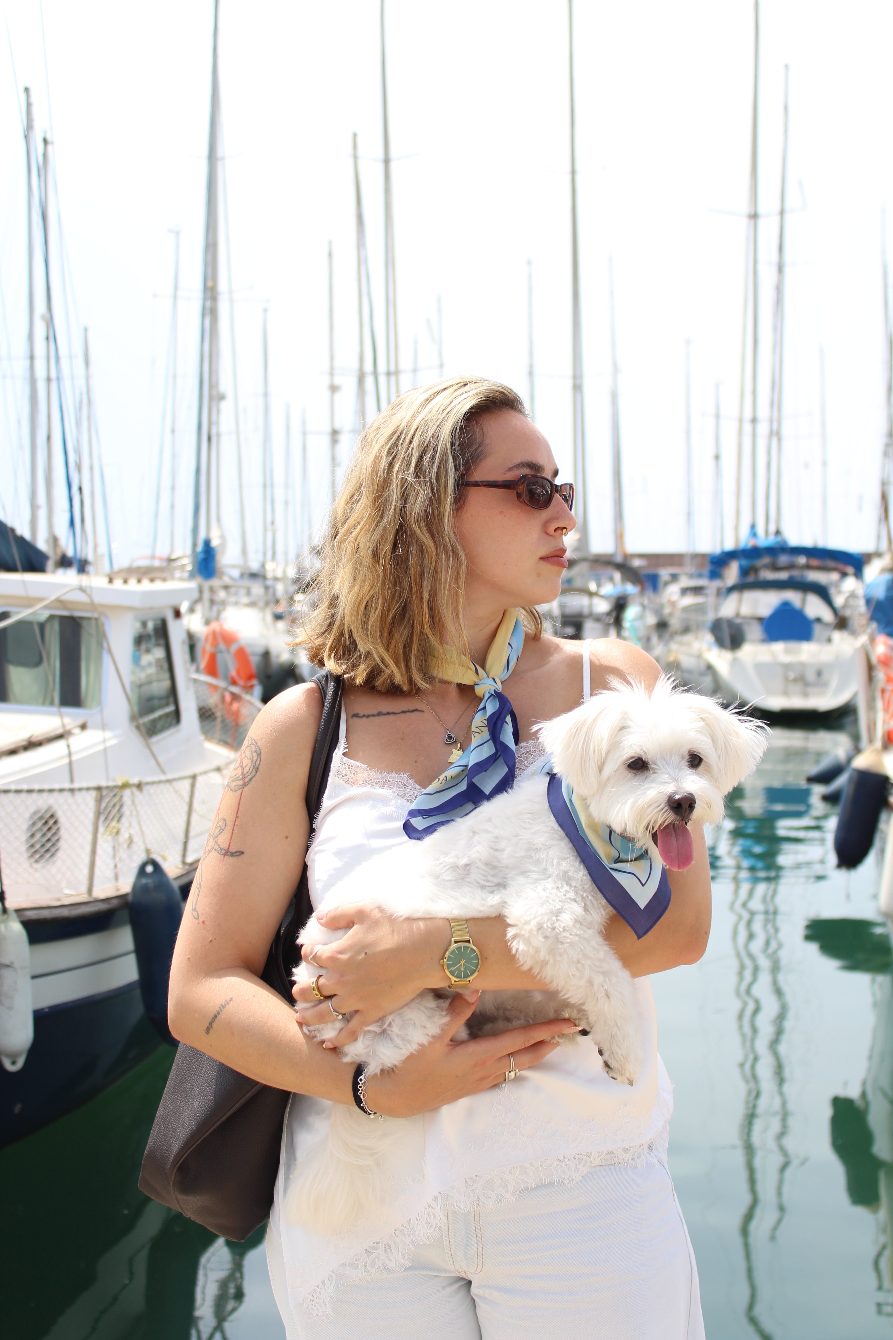 Pack Capri (bandana algodón + pañuelo seda)